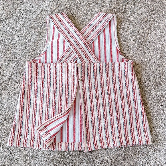 Madewell Boucle Stripe Cross Back Tank Top - Picture 13 of 13